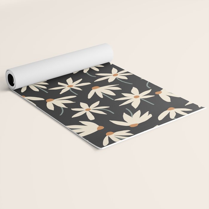 Drifting Daisies - night Yoga Mat Gallery Image 2