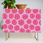 Hot Pink Smiley Faces Credenza Gallery Image 1