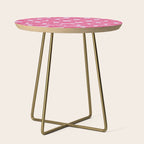 Hot Pink Smiley Faces Side Table Gallery Image 1