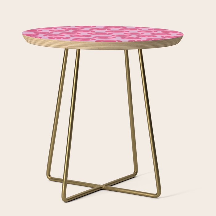 Hot Pink Smiley Faces Side Table Gallery Image 1
