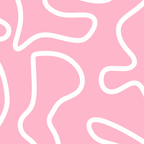 Squiggle Maze Minimalist Abstract Pattern in Bubblegum Pink Coffee Mug Gallery Image 2