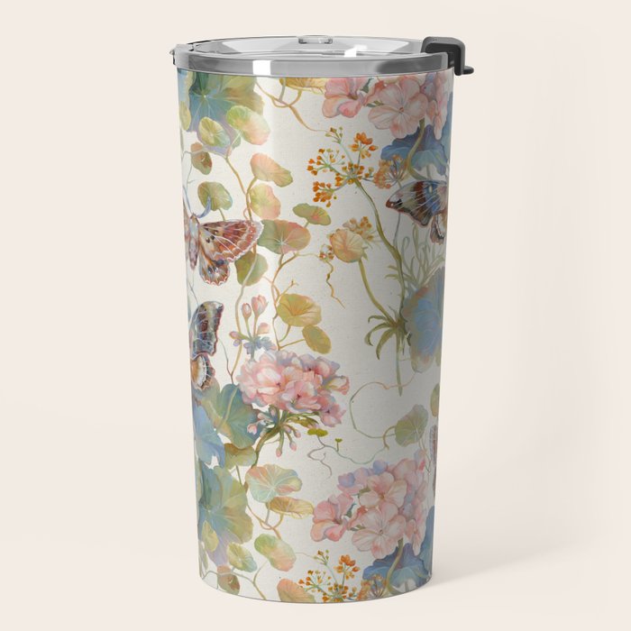 Geranium Moths Travel Mug Gallery Image 2