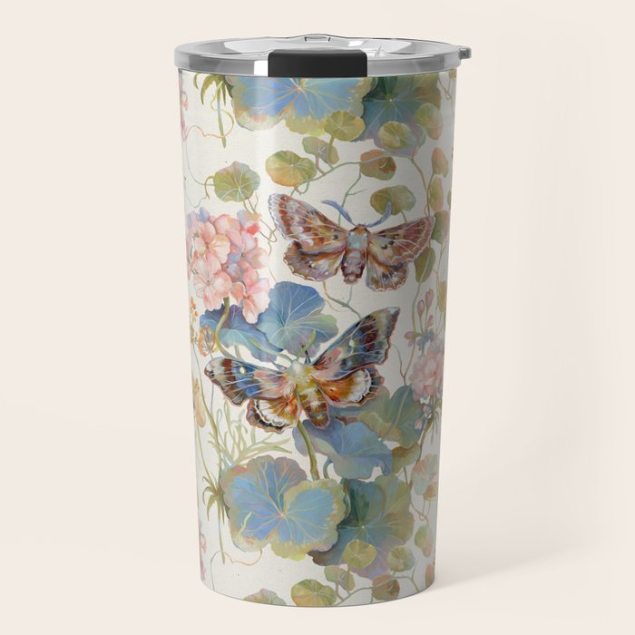 Geranium Moths Travel Mug Gallery Image 1