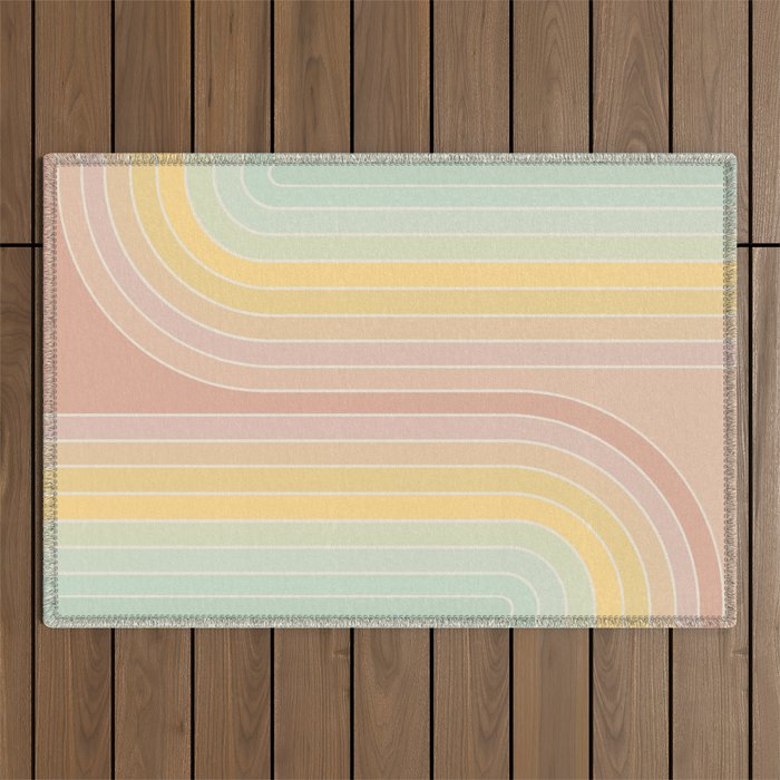 Gradient Curvature II Outdoor Rug Gallery Image 1