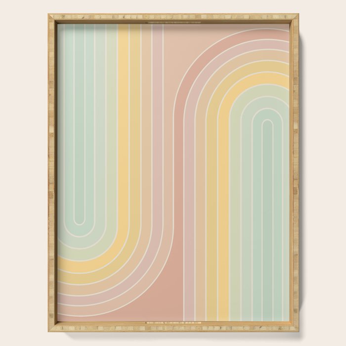 Gradient Curvature II Serving Tray Gallery Image 1