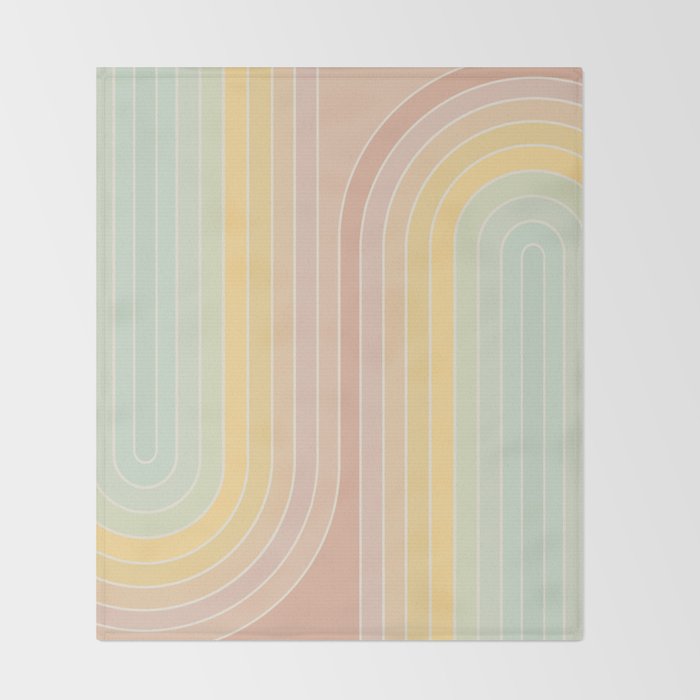 Gradient Curvature II Throw Blanket Gallery Image 2