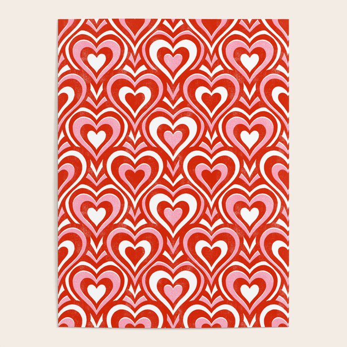 Sweethearts - red, pink, and white  Poster Gallery Image 1