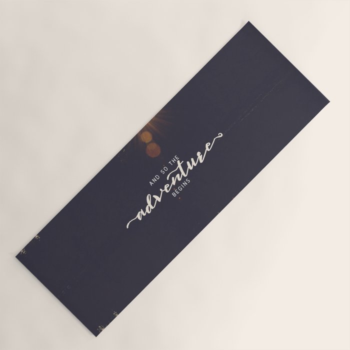 And So the Adventure Begins II Yoga Mat Gallery Image 1