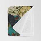 Before Midnight Blue Hour Vintage Fall Flowers Garden Throw Blanket Gallery Image 3