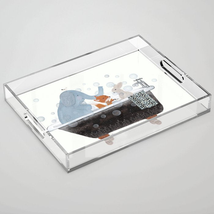 little bath time Acrylic Tray Gallery Image 1