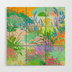 Flower Garden Wood Wall Art Gallery Image 1