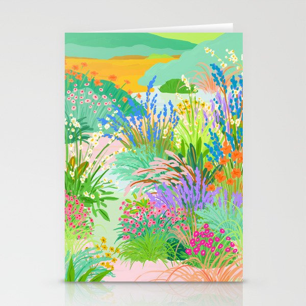 Flower Garden Stationery Card Gallery Image 1