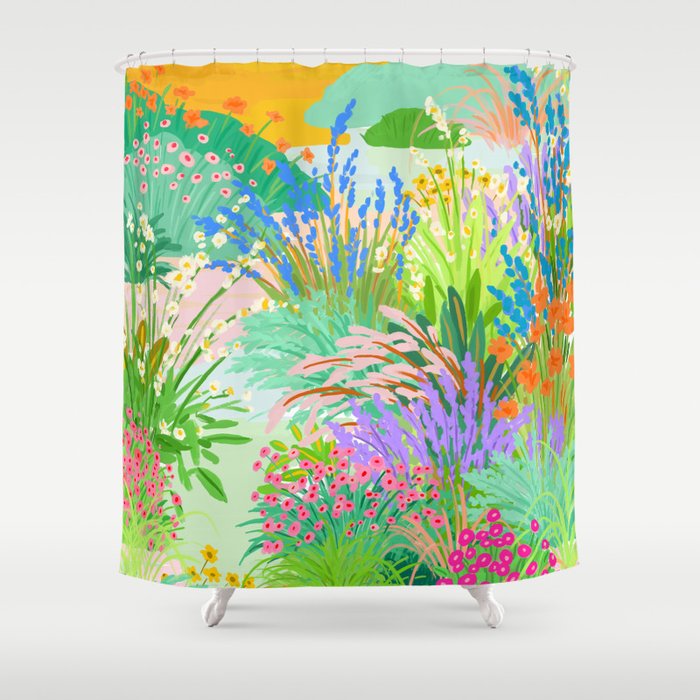 Flower Garden Shower Curtain Gallery Image 1