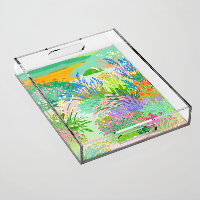 Flower Garden Acrylic Tray Gallery Image 1