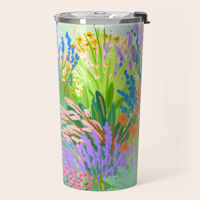 Flower Garden Travel Mug Gallery Image 2