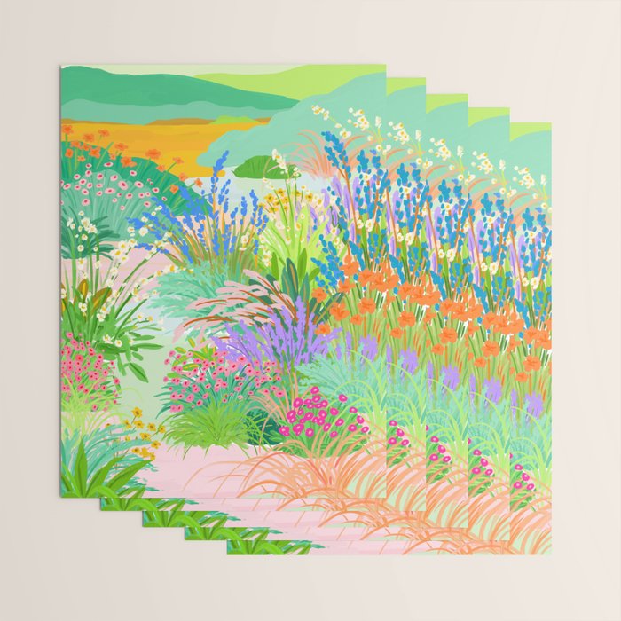 Flower Garden Wrapping Paper Gallery Image 3