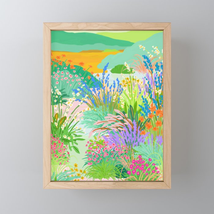 Flower Garden Mini Art Print Gallery Image 1