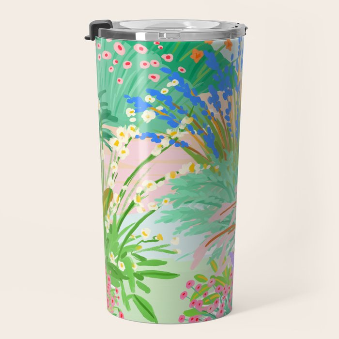Flower Garden Travel Mug Gallery Image 3
