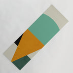 mid mod geometry green teal nature 3 Yoga Mat Gallery Image 1