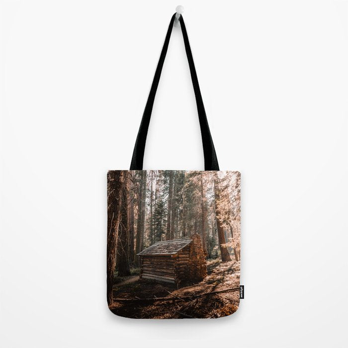 Log Cabin in the Forest Tote Bag Gallery Image 2