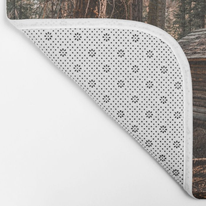 Log Cabin in the Forest Bath Mat Gallery Image 2