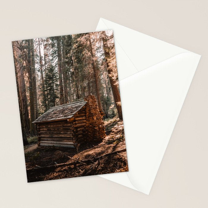 Log Cabin in the Forest Stationery Card Gallery Image 2
