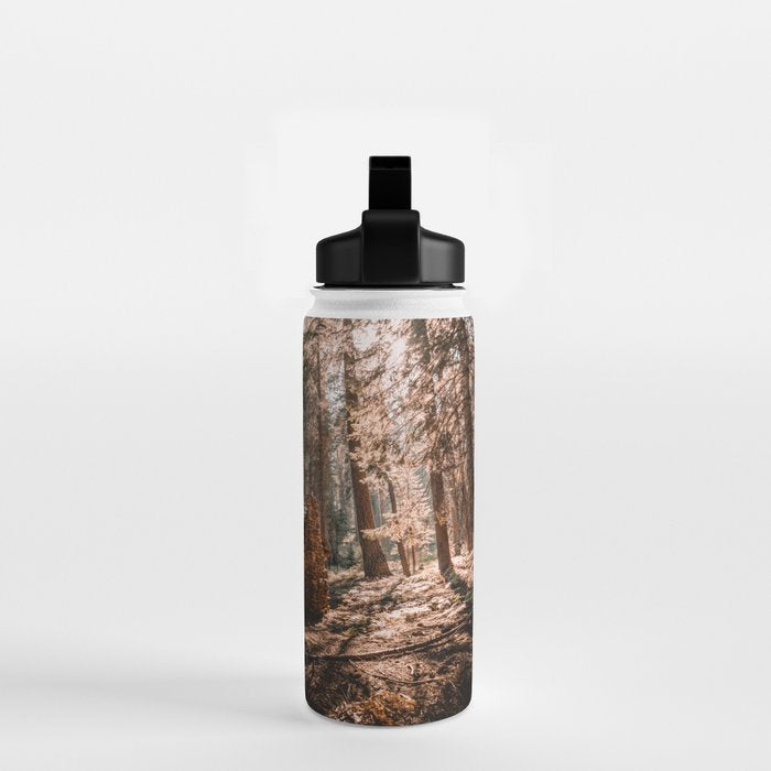 Log Cabin in the Forest Water Bottle Gallery Image 2