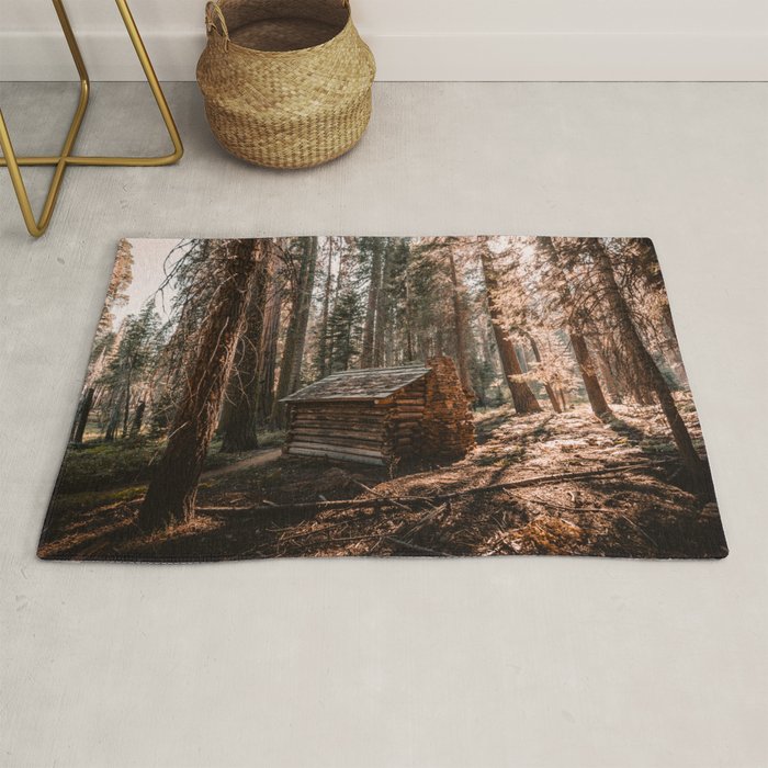 Log Cabin in the Forest Rug Gallery Image 1