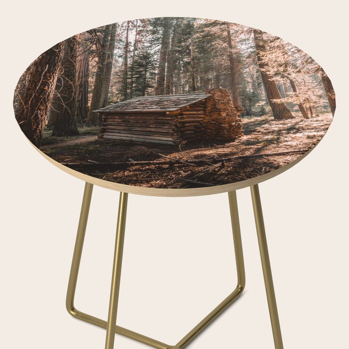 Log Cabin in the Forest Side Table Gallery Image 2