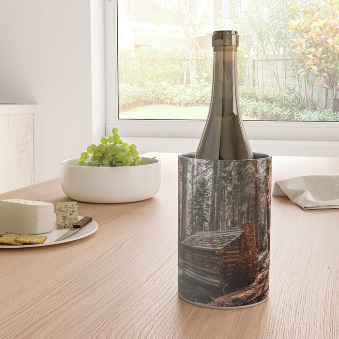 Log Cabin in the Forest Wine Chiller Gallery Image 4