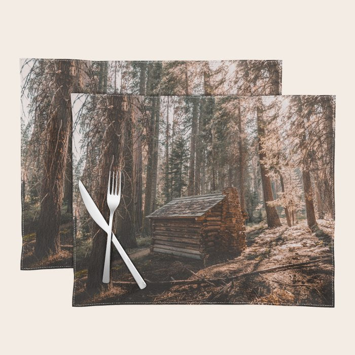 Log Cabin in the Forest Placemat Gallery Image 1