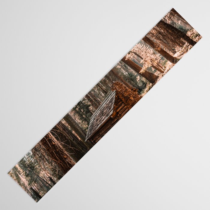 Log Cabin in the Forest Table Runner Gallery Image 3