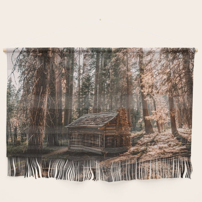 Log Cabin in the Forest Wall Hanging Gallery Image 1