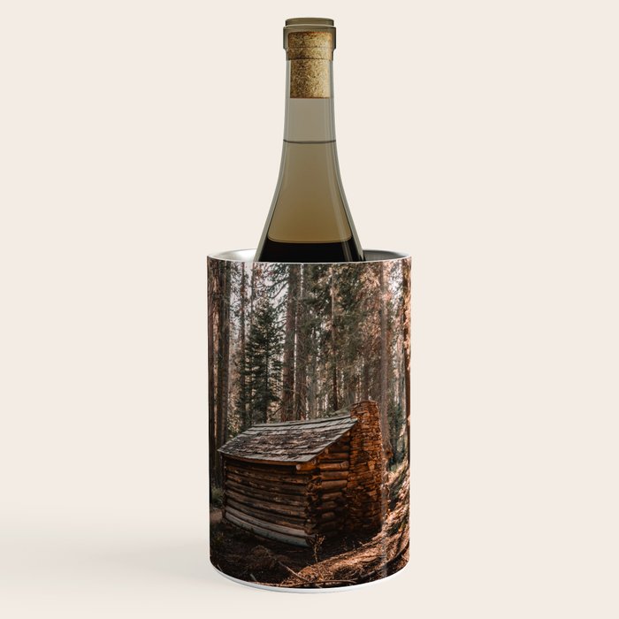 Log Cabin in the Forest Wine Chiller Gallery Image 1