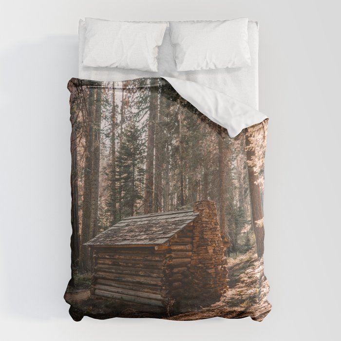 Log Cabin in the Forest Duvet Cover Gallery Image 6