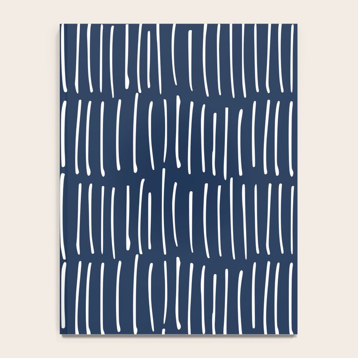 Boho Wall Art, Colour Prints, Navy Blue, Line Art Notebook Gallery Image 4