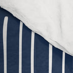 Boho Wall Art, Colour Prints, Navy Blue, Line Art Comforter Gallery Image 4