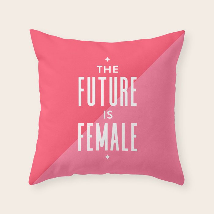 The Future is Female Throw Pillow Gallery Image 6