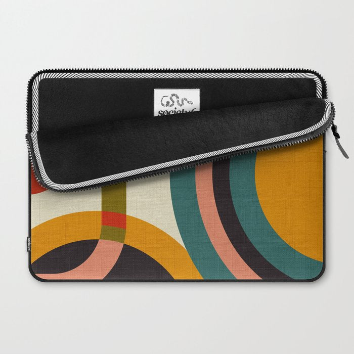 mid century cirque Laptop Sleeve Gallery Image 2