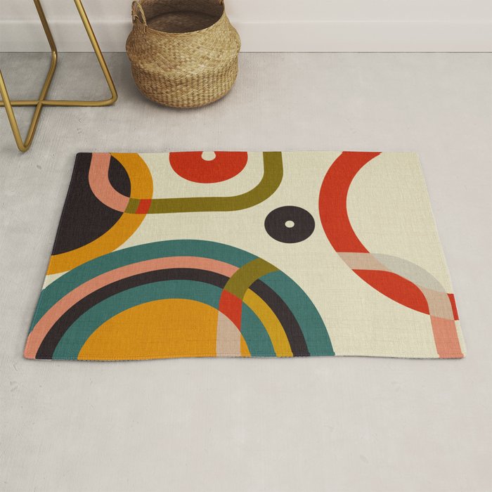 mid century cirque Rug Gallery Image 1