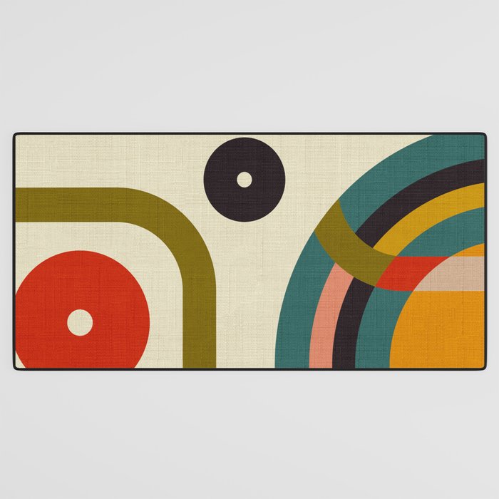 mid century cirque Desk Mat Gallery Image 3