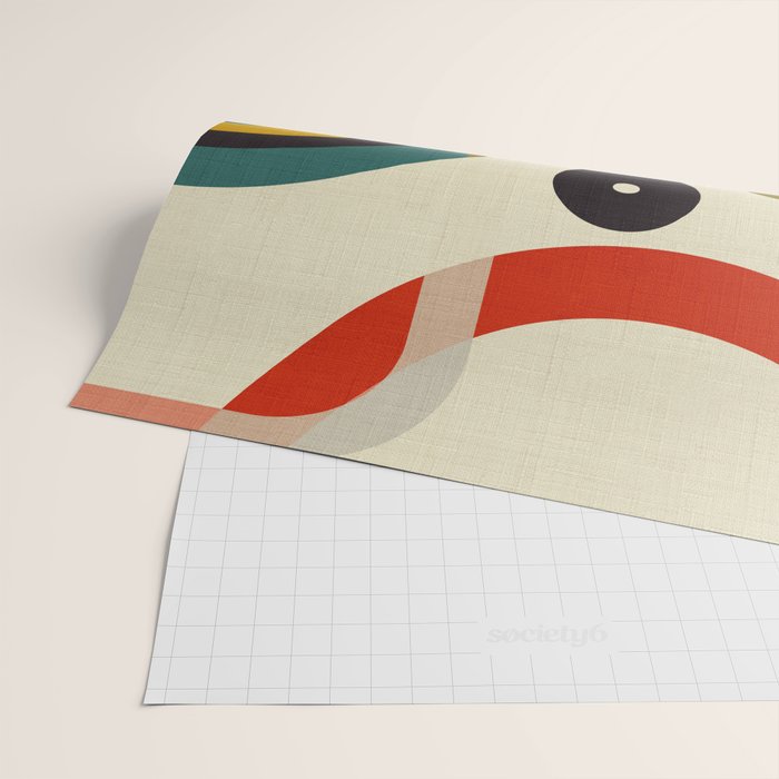 mid century cirque Wrapping Paper Gallery Image 2