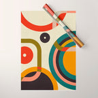 mid century cirque Wrapping Paper Gallery Image 1