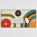 mid century cirque Desk Mat Gallery Image 1