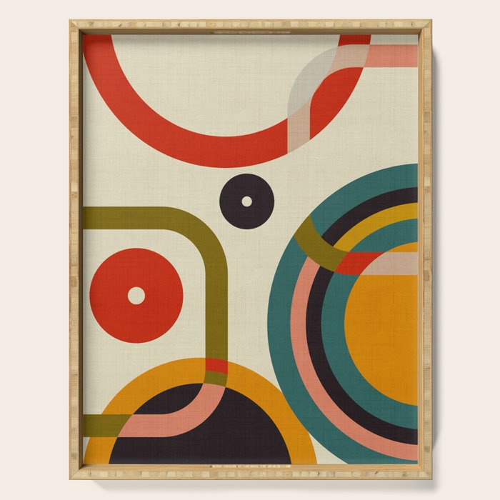 mid century cirque Serving Tray Gallery Image 1