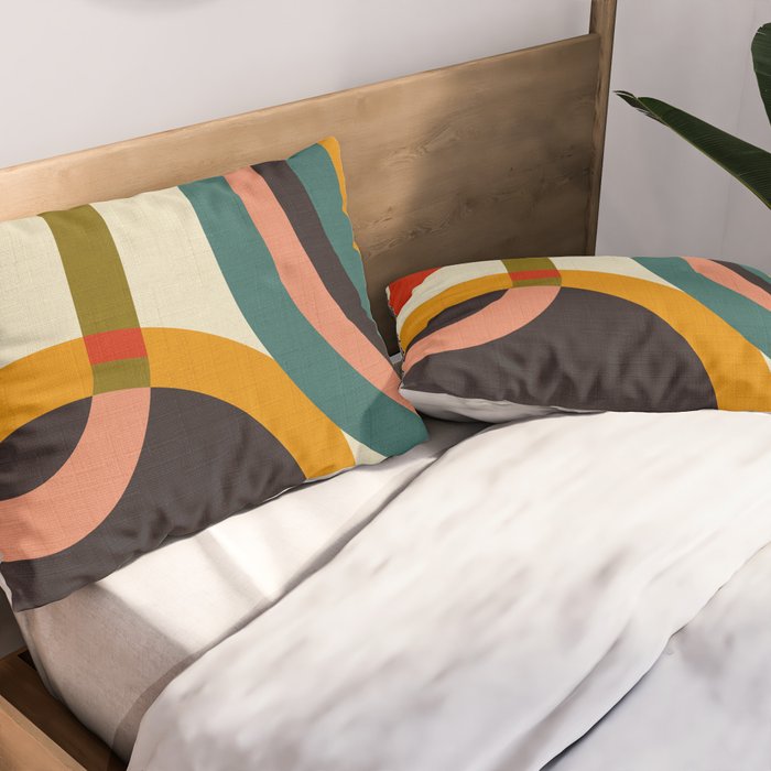 mid century cirque Pillow Sham Gallery Image 2