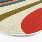 mid century cirque Bath Mat Gallery Image 3