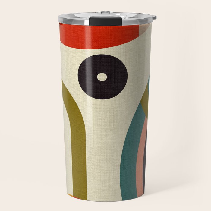 mid century cirque Travel Mug Gallery Image 1
