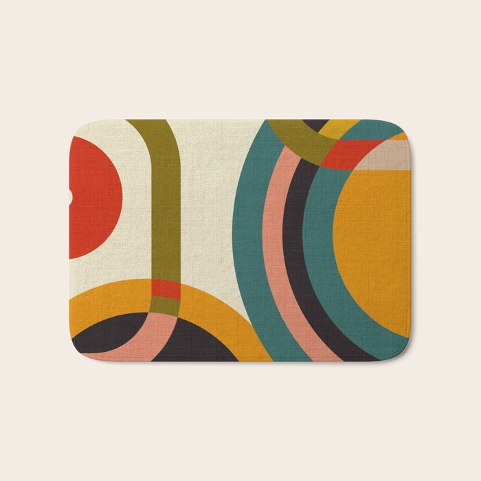mid century cirque Bath Mat Gallery Image 1