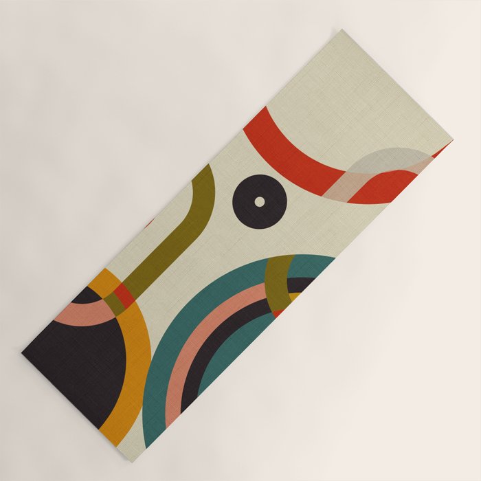 mid century cirque Yoga Mat Gallery Image 1